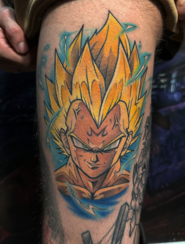 tatuaje curado majin Vegeta