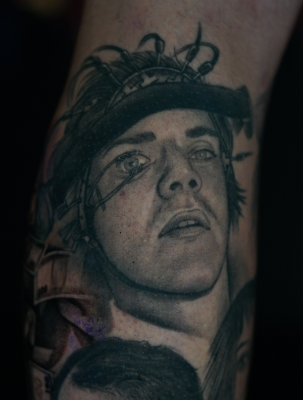 tatuaje curado de Alex de la naranja mecánica